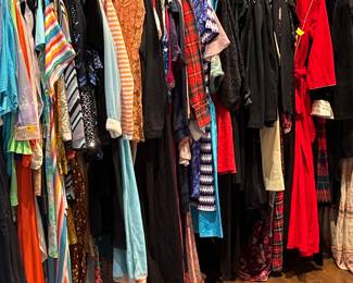5 huge racks of dresses