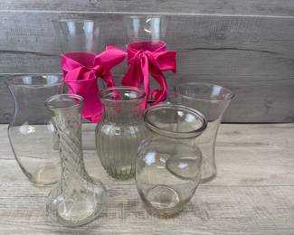 ASSORTED GLASS FLOWER VASES #flowervases #vases #vase #glass