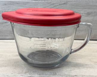 ANCHOR HOCKING 2 QT GLASS BATTER BOWL W LID #anchorhocking #2qt #2quart #batterbowl