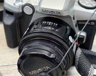 MINOLTA MAXXUM 5 35MM SLR CAMERA & 2ND LENS #minolta #maxxum #35mm #slr #camera #lens