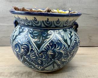 TALAVERA CERAMIC PLANTER INDOOR OUTDOOR #talavera #ceramic #planter #indoor #outdoor