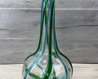 LARGE BLOWN GLASS FLOWER VASE #vase #flowervase #blownglass