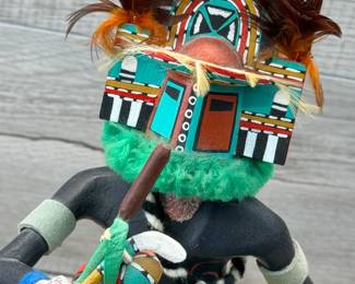 HOME DANCER KACHINA HAND CARVED & PAINTED SIGNED #signed #handcarved #handpainted #kachina #homedancer #homedancerkachina