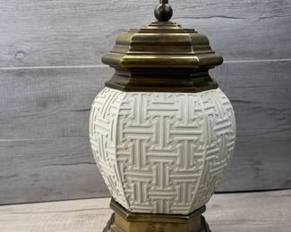 BRASS & CERAMIC TABLE LAMP #brass #tablelamp #lamp #ceramic