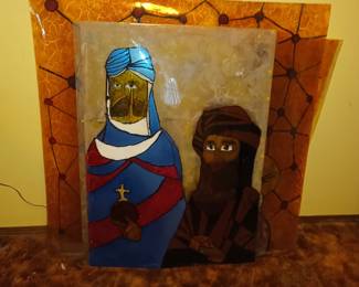 Home made 'stained glass' decor