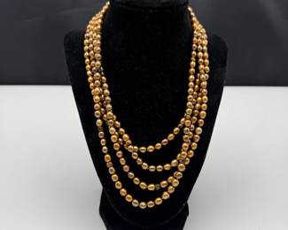 Freshwater Pearl Necklace with Sterling Silver