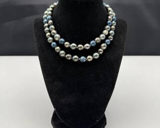 Joan Rivers Collector’s Edition Iridescent Bead Necklace & Earring Set