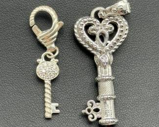 Judith Ripka .925 Key Pendants