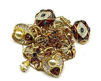 Nolan Miller Gold-Tone Jewelry Collection with Enamel & Crystal Accents