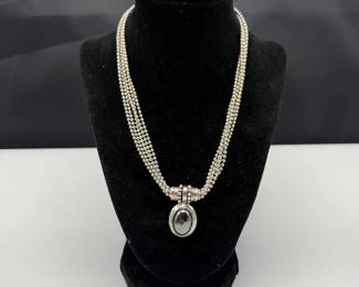 Judith Ripka Sterling Pendant Necklace Set