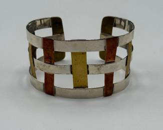 Robert Lee Morris Mixed Metal Jewelry Set Sterling Sliver, Copper & Brass