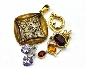 Joan Rivers Brooches & Earrings Set