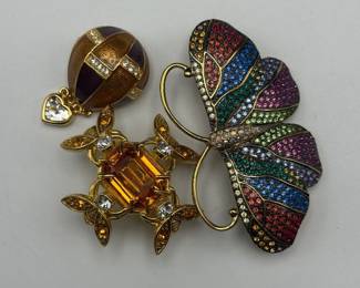 Joan Rivers – 3 Brooches with Matching Bee Earrings