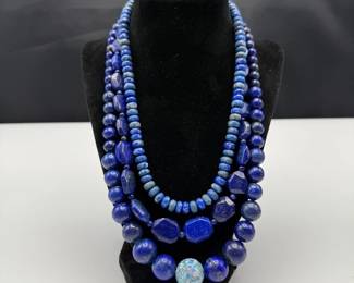 Lapis Lazuli Necklaces with Sterling Silver