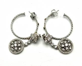 Judith Ripka Sterling Earrings – Two Distinct Pairs