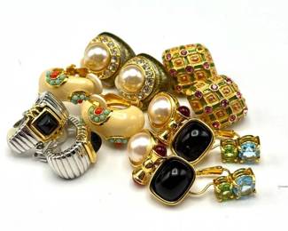 Six Pairs of Joan Rivers Earrings