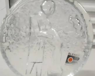 Blenko Aquarius Handmade Glass Paperweight