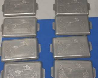 Vintage Aluminum Snack Serving Trays