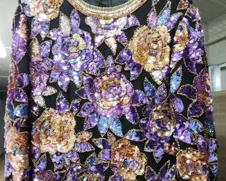 Oleg Cassini Black Tie blouse