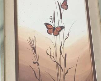Vintage Cathy Bouchard Butterfly Print