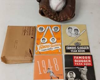 Stan The Man Musial Ball Glove And A Baseball From The 96 Atlanta Olympics