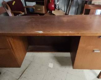 Solid Wooden Office Desk Sturdy Functional