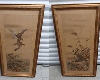 Wild Geese Flying Wild Geese Standing Prints by Shugetsu