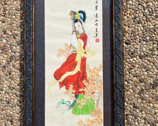 Serene Hand  painted picture from Japan