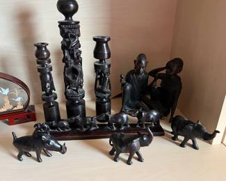 Cool statues, and animals from Africa