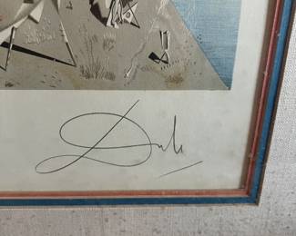 Salvador DALI signed picture