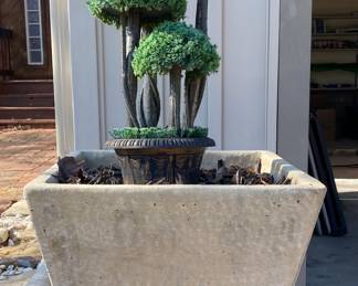 2 of 2 Concrete planters.
