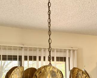 Vintage Industrial type Ceiling Light Fixture, 1 of 2.