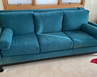 Nice Smith Brothers Teal Sofa