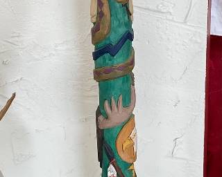 Vintage Hand Carved Native American Totem Pole