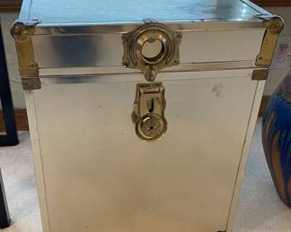 Vintage, Rare Vong Metal & Brass Storage trunk