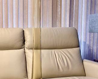 RARE L E Smith ? Viking ? Tall slender Stretch Floor or table glass Vase