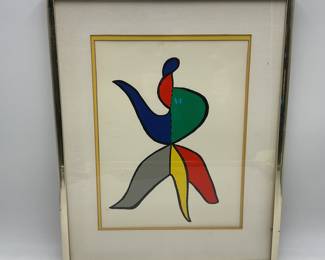 ”La Manuels” by Alexander Calder - Vintage Lithograph with COA