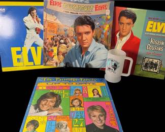 007 Elvis Vinyls Lot W Bonus Partridge Family