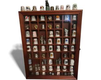 Vintage Thimble Display Case Collection