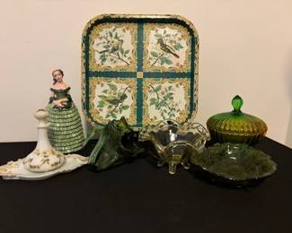 Elegant Green Gold Home Decor