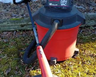 Shop Vac and Weed Eater