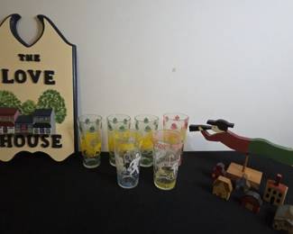 Vintage Deus Major Columna Highball Glasses Williamsburg Va And Like Items