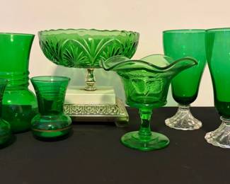 Emerald Green Glass Beauties