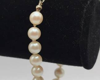Vintage 14K GF Faux Pearl Bracelet