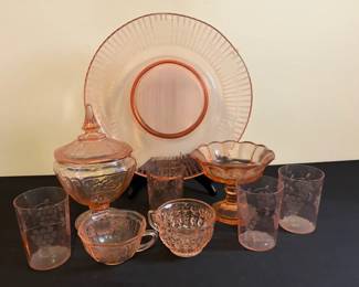 Pink Depression Glass Finds