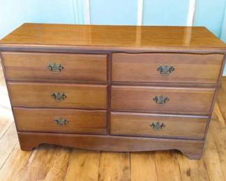 Vintage Six Drawer Dresser