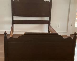 Antique Wooden Twin Bed