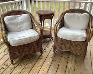 Pair Of Rattan Chairs