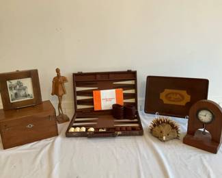 Backgammon Wooden Rustic Decor