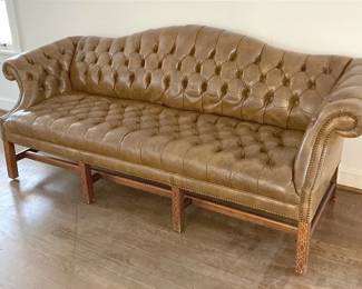 007 Tufted Leather Sofa